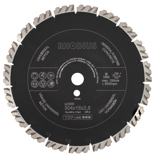 RHODIUS Diamanttrennscheibe LD300 Ø 304 mm | 304542